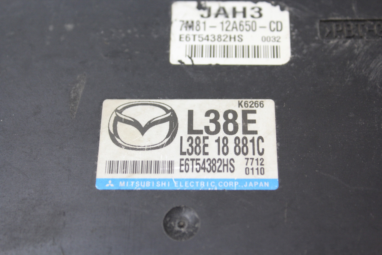 07 2007 Mazda 6 L38E 18 881C Computer Brain Engine Control ECU ECM EBX Module