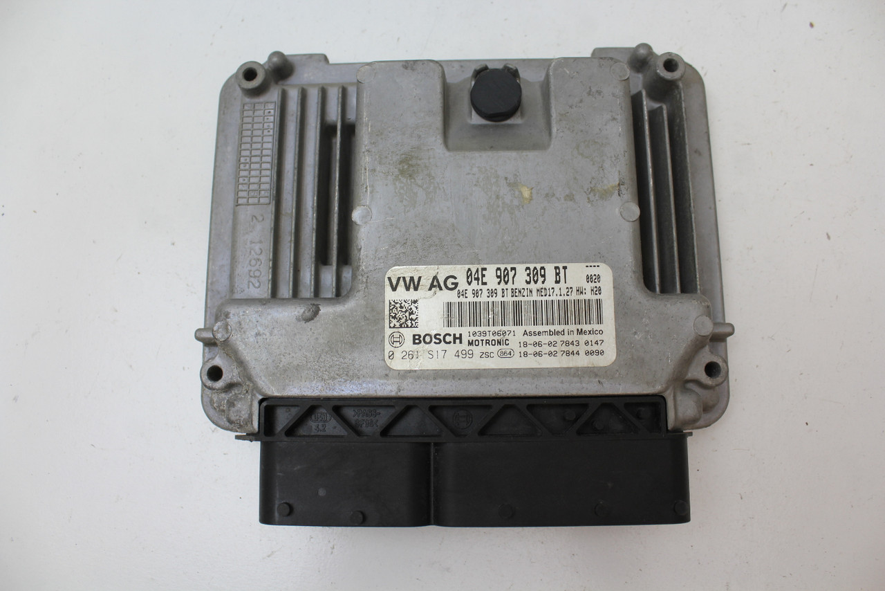 19 20 Volkswagen Jetta 04E 907 309 BT Computer Engine Control ECU ECM Module