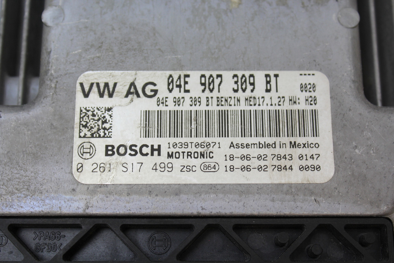 19 20 Volkswagen Jetta 04E 907 309 BT Computer Engine Control ECU ECM Module