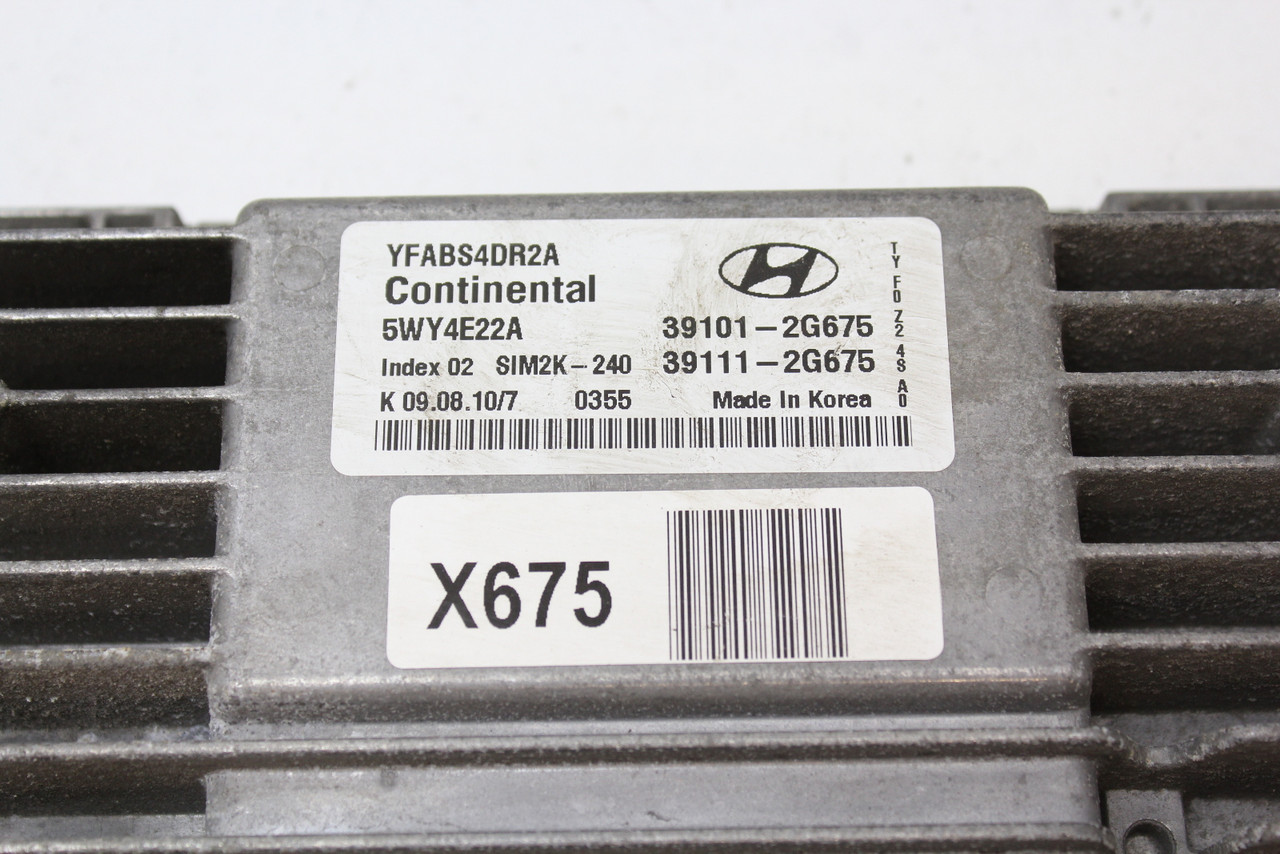 11 2011 Hyundai Sonata 39111-2G675 Computer Brain Engine Control ECU ECM Module