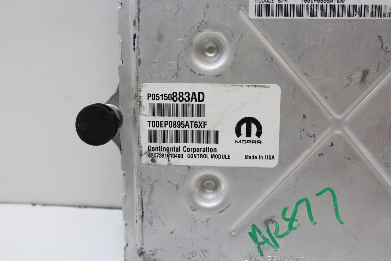 15 2015 Charger P68230322AE Computer Brain Engine Control ECU ECM EBX Module 15 2015 Charger P68230322AE Computer Brain Engine Control ECU ECM EBX Module