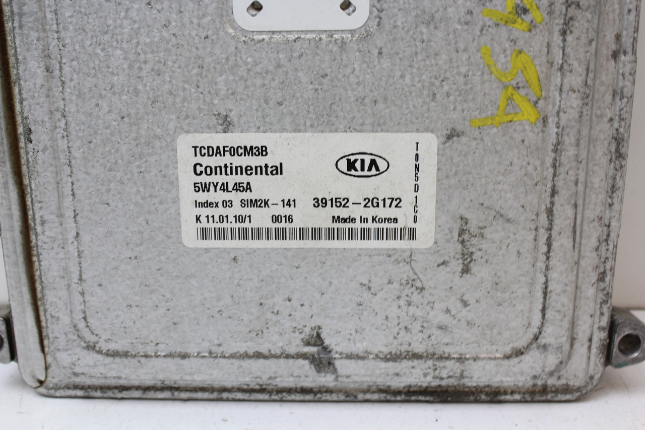 10 2010 Forte 39152-2G172 Computer Brain Engine Control ECU ECM EBX Module