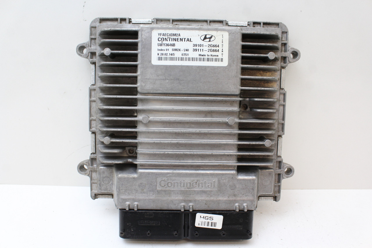 11-14 Sonata 39111-2G664 Computer Brain Engine Control ECU ECM EBX Module 11-14 Sonata 39111-2G664 Computer Brain Engine Control ECU ECM EBX Module