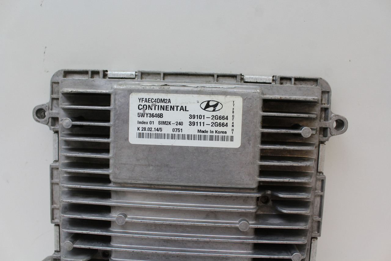 11-14 Sonata 39111-2G664 Computer Brain Engine Control ECU ECM EBX Module 11-14 Sonata 39111-2G664 Computer Brain Engine Control ECU ECM EBX Module