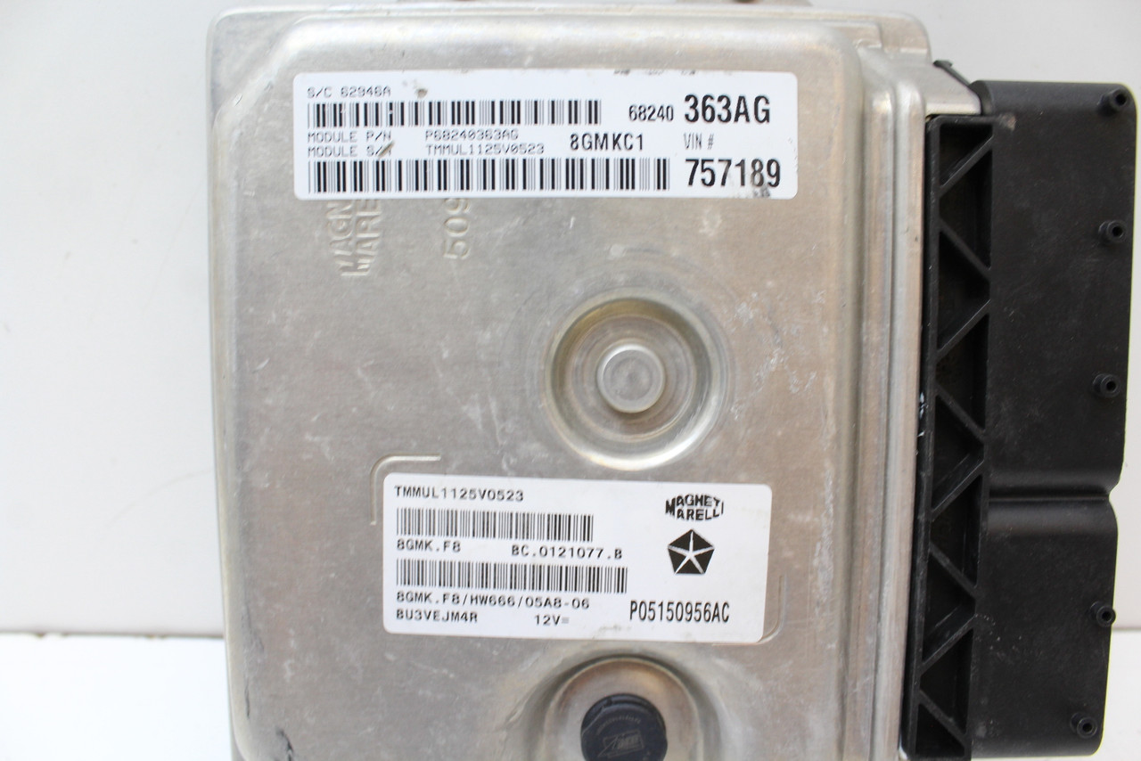 15-17 Fiat 500 P68240363AG Computer Brain Engine Control ECU ECM EBX Module