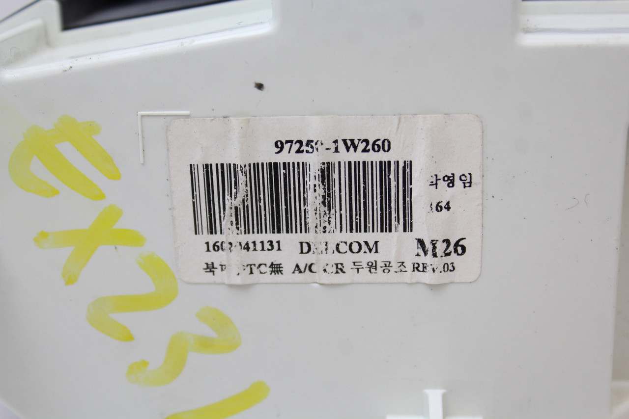 16 17 Kia Rio 97250-1W260 Climate Control Panel Temperature Unit A/C Heater 16 17 Kia Rio 97250-1W260 Climate Control Panel Temperature Unit A/C Heater