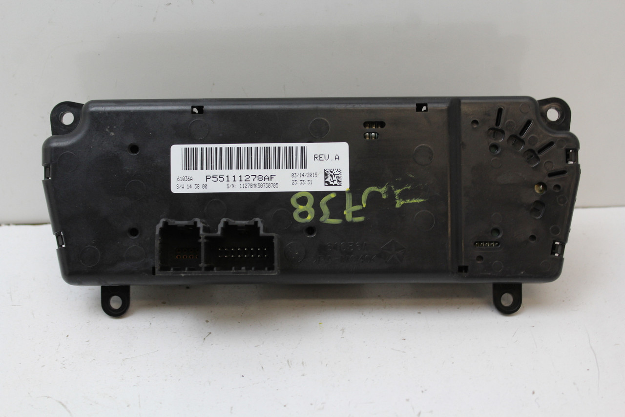 11-17 Jeep Patriot 55111278AF Climate Control Panel Temperature Unit A/C Heater