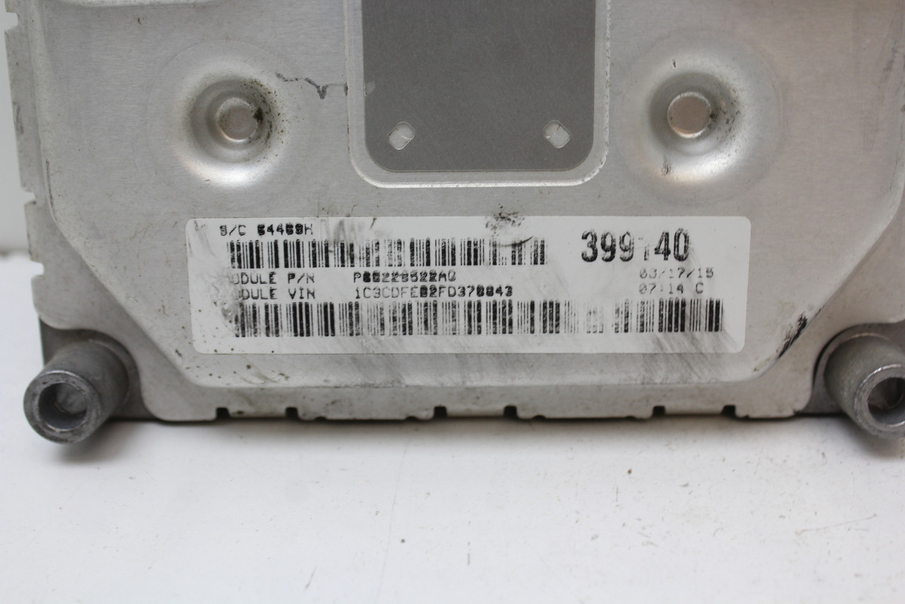 15 2015 Dart P68229522AC Computer Brain Engine Control ECU ECM EBX Module