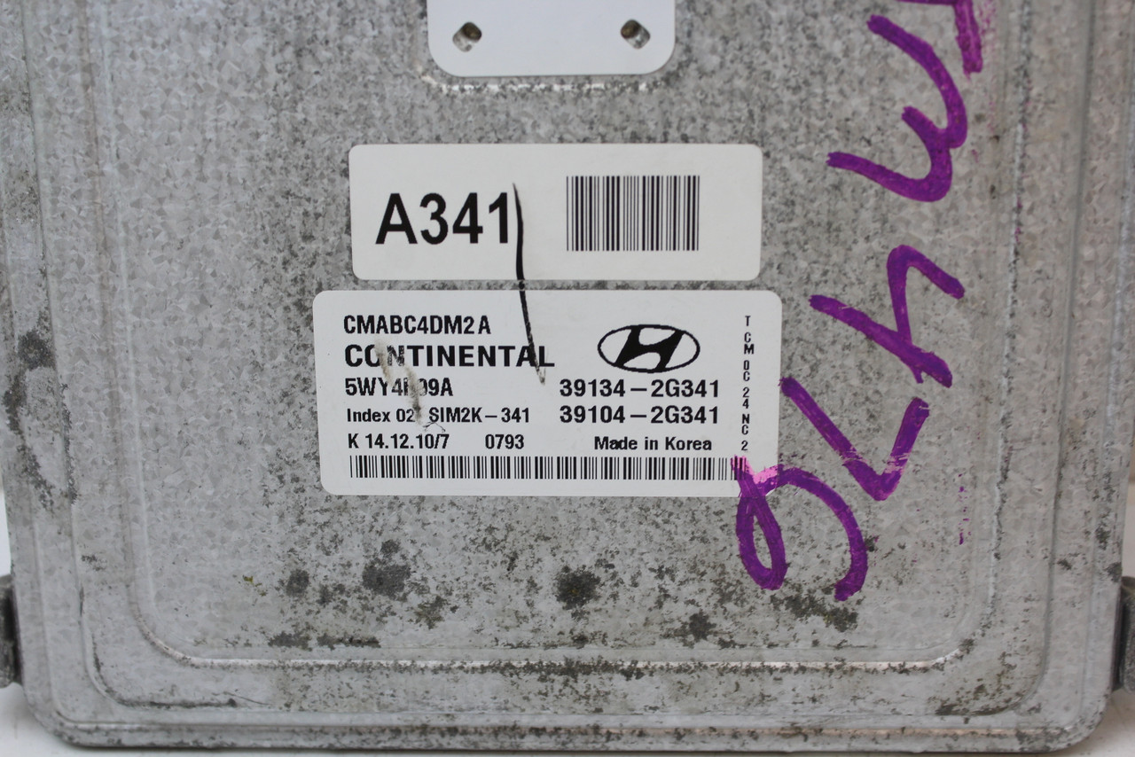 10-12 Santa Fe 39104-2G341 Computer Brain Engine Control ECU ECM EBX Module