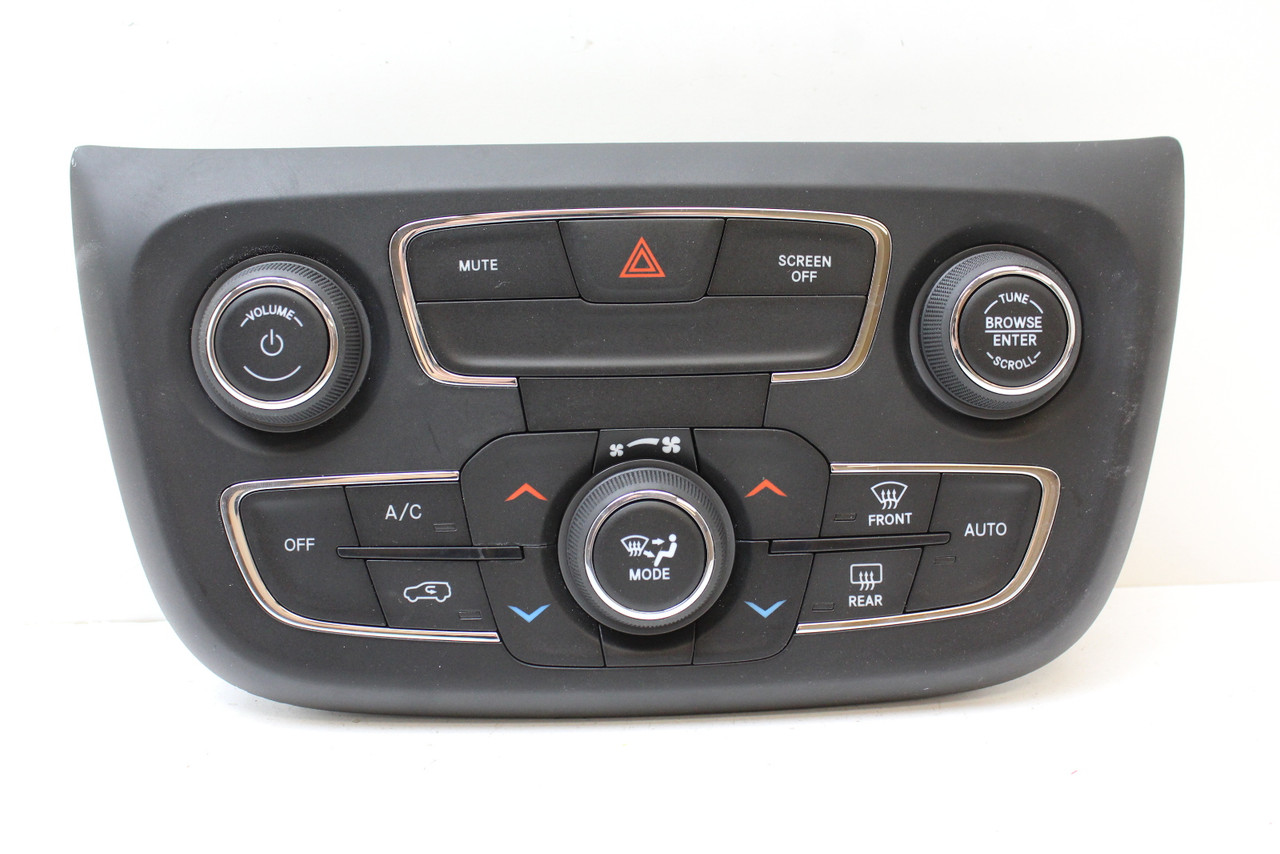 17-20 Jeep Compass P6TM13DX9AB Climate Control Panel Temperature Unit A/C Heater 17-20 Jeep Compass P6TM13DX9AB Climate Control Panel Temperature Unit A/C Heater