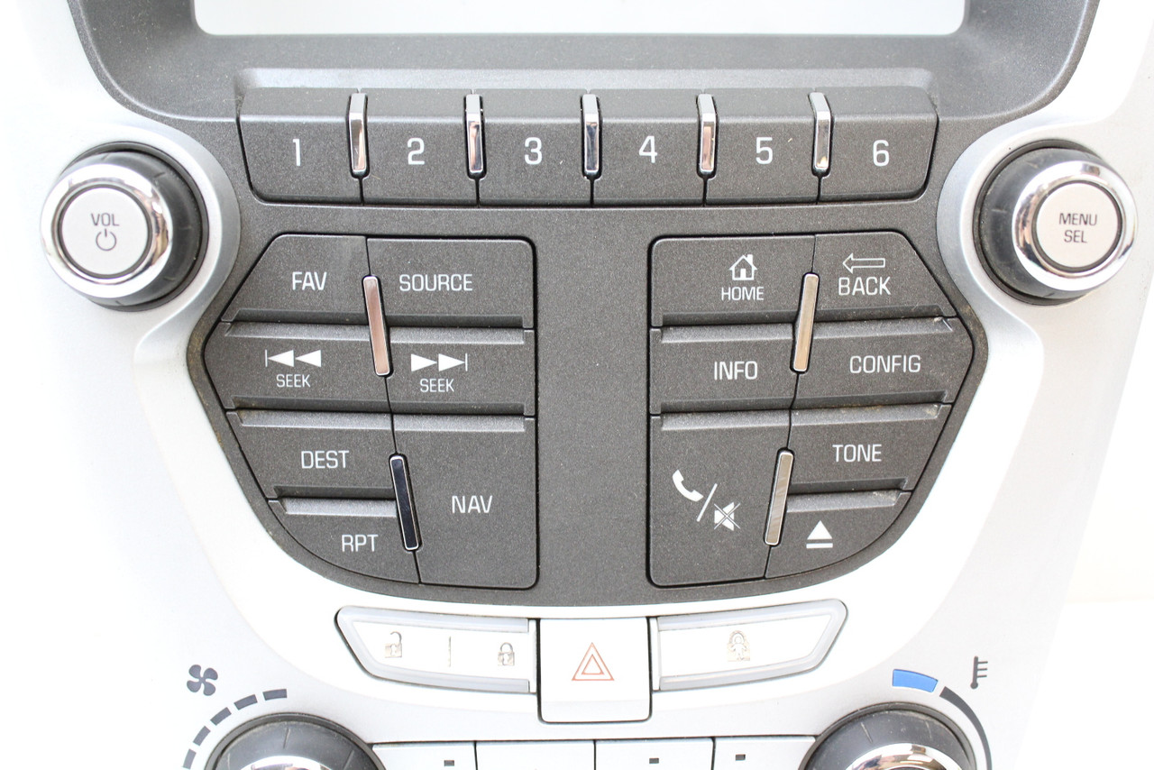 12-15 Buick Terrain 23450890 Climate Control Audio Panel Temperature Unit A/C