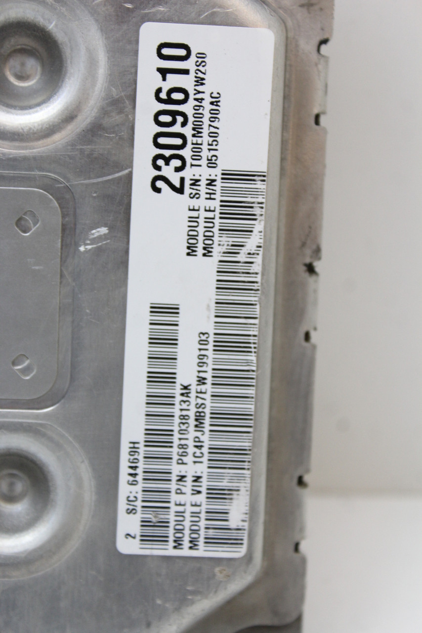 2014 14 Jeep Cherokee 05050790AC Computer Engine Control ECU ECM EBX Module 2014 14 Jeep Cherokee 05050790AC Computer Engine Control ECU ECM EBX Module