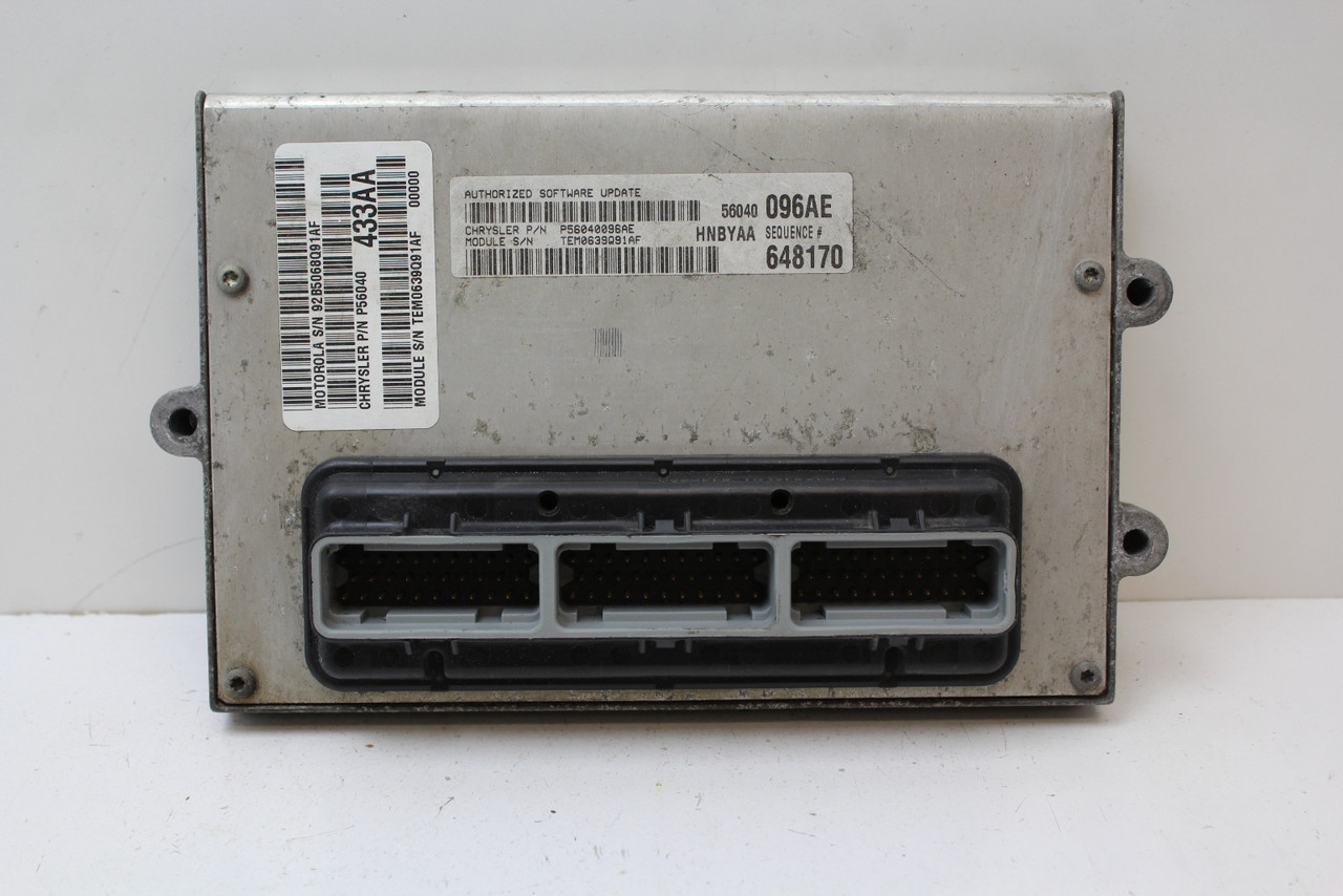 1999 99 Dodge Dakota 56040096AE Computer Brain Engine Control ECU ECM EBX Module