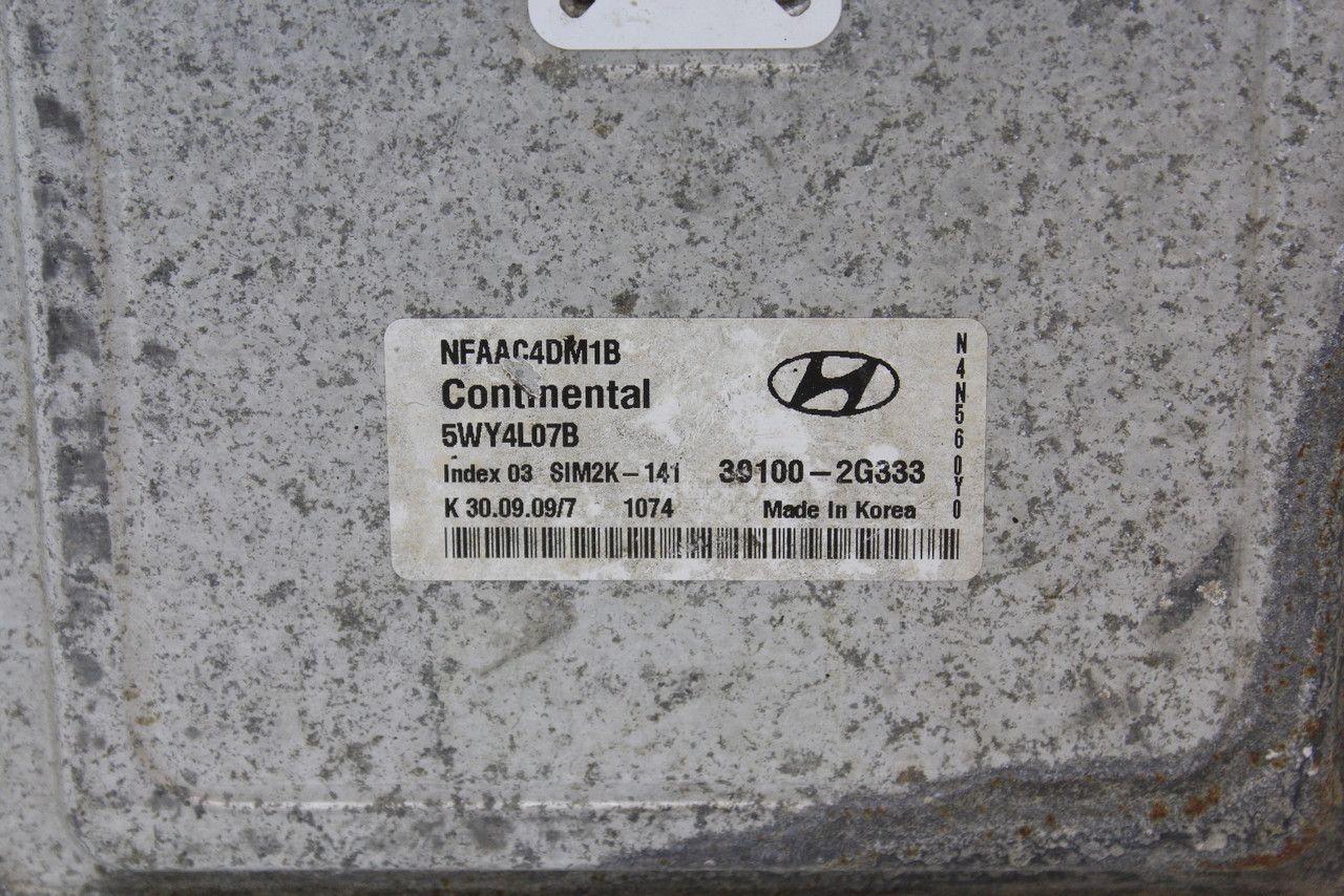 09 10 Hyundai Sonata 39100-2G333 Computer Brain Engine Control ECU ECM Module