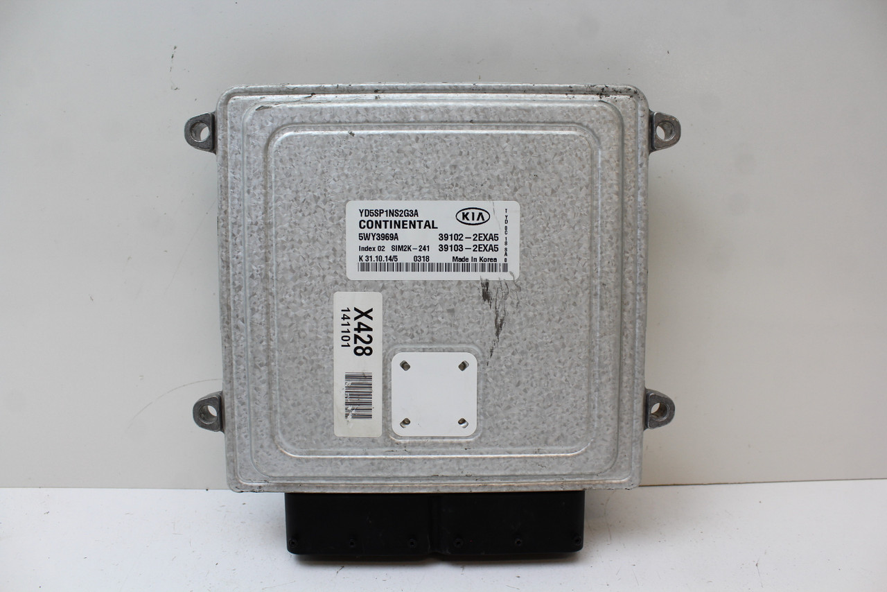 15 2015 Kia Forte 39103-2EXA5 Computer Brain Engine Control ECU ECM EBX Module