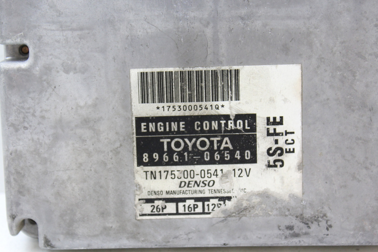 98 1998 Toyota Camry 89661-06540 Computer Engine Control ECU ECM EBX Module