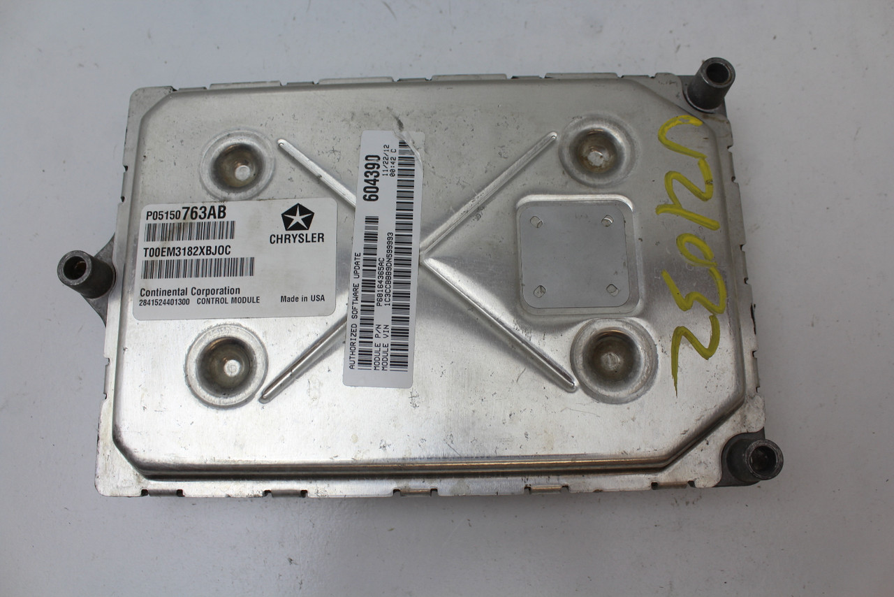2013 13 Chrysler 200 05150763AB Computer Brain Engine Control ECU ECM EBX Module