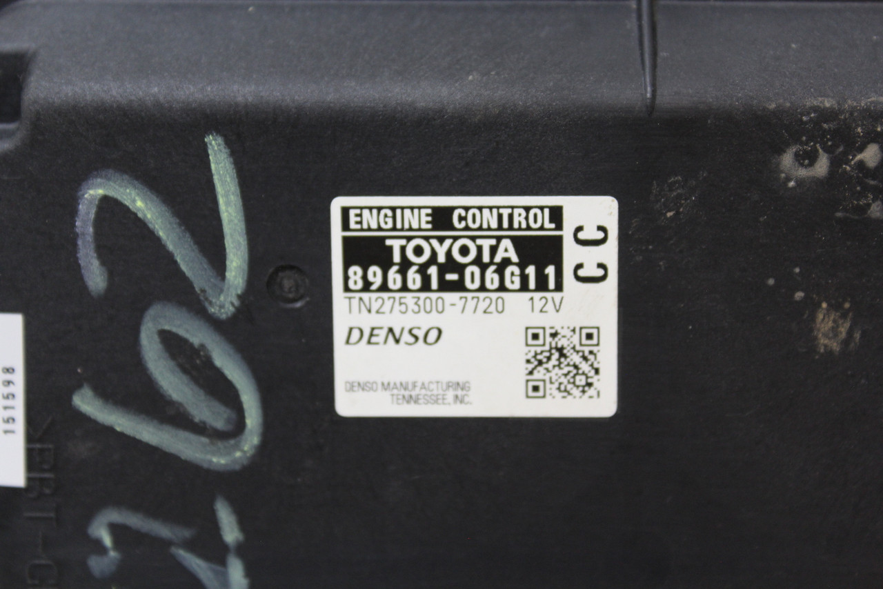 08-09 Toyota Camry 89661-06G11 Computer Brain Engine Control ECU ECM EBX Module