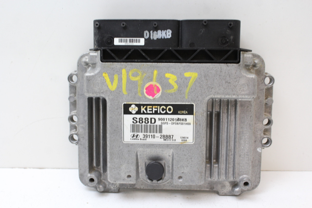 13 2013 Veloster 39110-2BBB7 Computer Brain Engine Control ECU ECM EBX Module