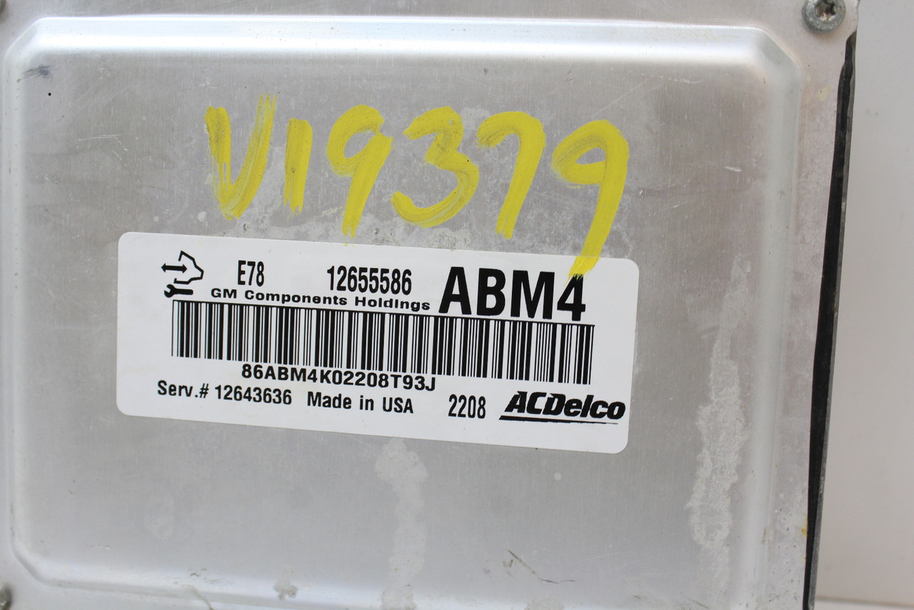 12-16 Sonic 12643636 Computer Brain Engine Control ECU ECM EBX