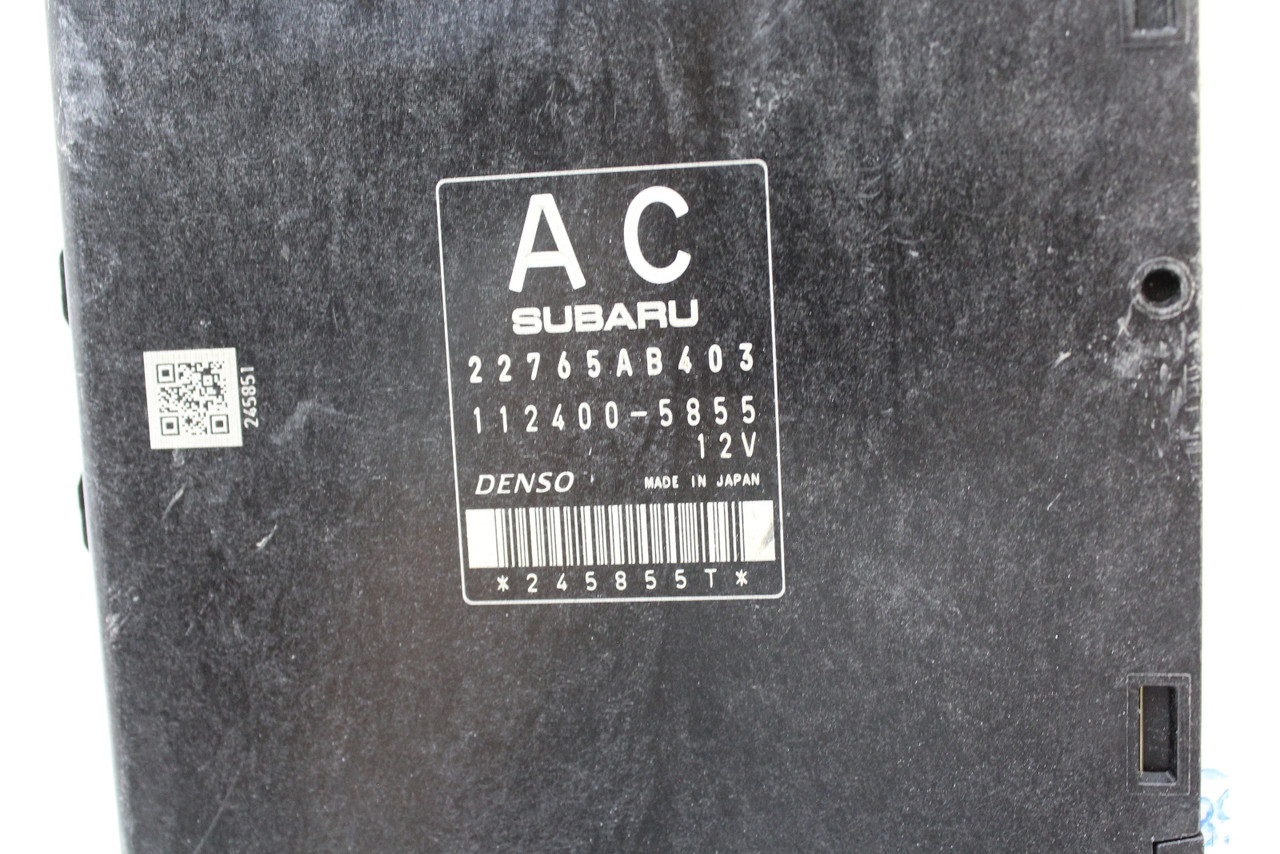 11-12 Forester 22765AB403 Computer Brain Engine Control ECU ECM