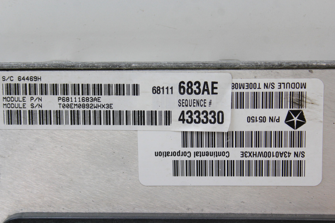 12-13 Jeep Grand Cherokee 0510650AB Computer Engine Control ECU ECM EBX Module