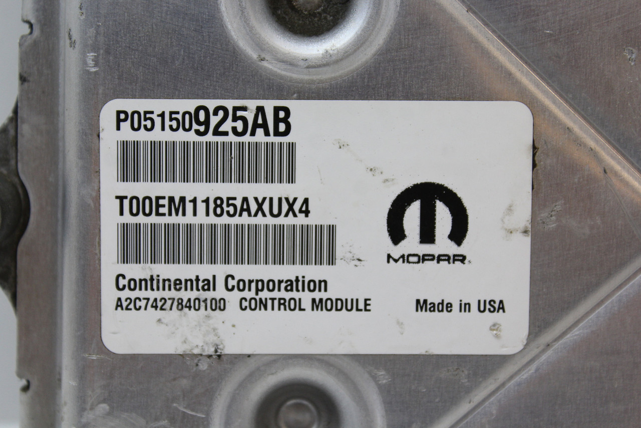 15 2015 Jeep Cherokee 05150925AB Computer Brain Engine Control ECU ECM Module
