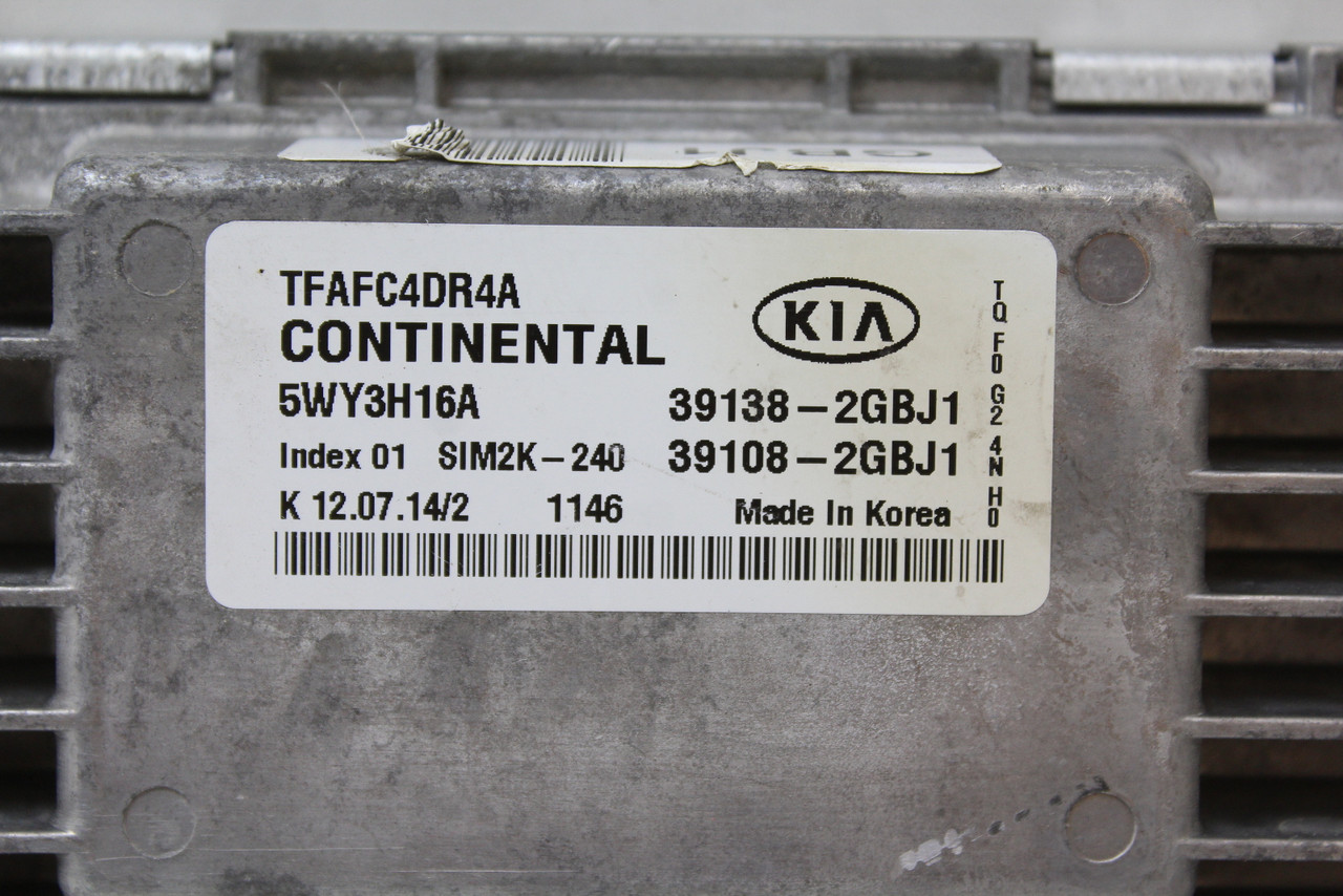 2015 15 Kia Optima 39108-2GBJ1 Computer Brain Engine Control ECU ECM EBX Module