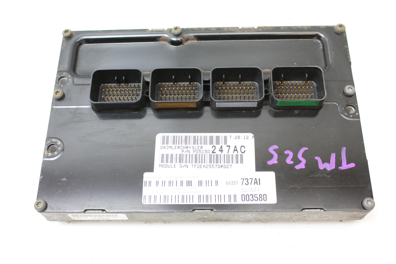08-09 Dodge Caravan 05150247AC Computer Brain Engine Control ECU ECM EBX Module