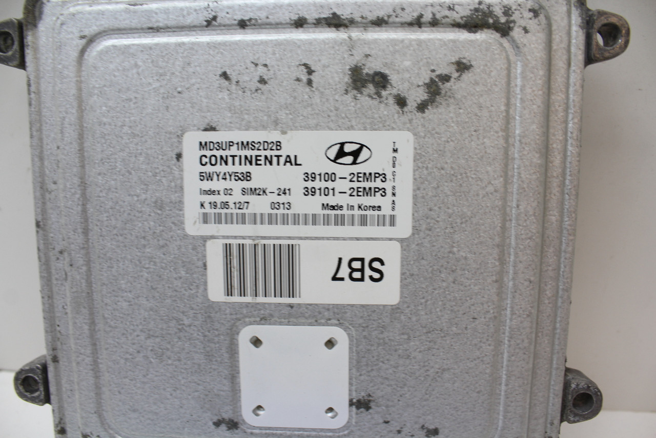11-13 Elantra 39101-2EMP3 Computer Brain Engine Control ECU ECM EBX Module