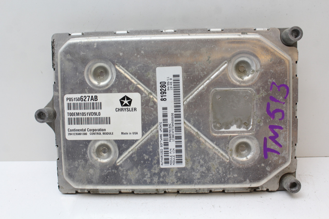 11 2011 Chrysler 200 P68057015AE Computer Engine Control ECU ECM EBX Module