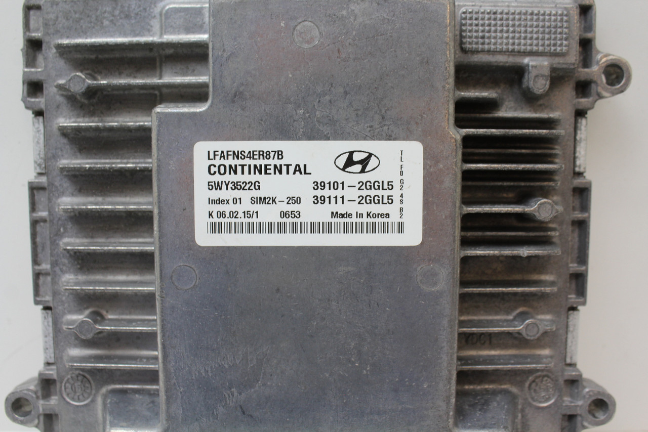 15-17 Sonata 39111-2GGL5 Computer Brain Engine Control ECU ECM EBX Module