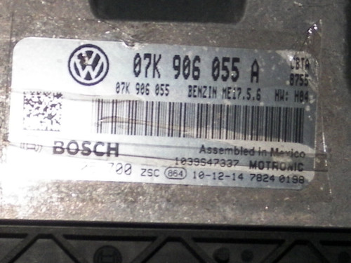 11 12 13 VOLKSWAGEN JETTA 2.5L COMPUTER BRAIN ENGINE CONTROL ECU ECM MODULE UNIT