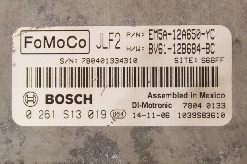 2014 Ford Focus EM5A-12A650-YC Computer Brain Engine Control ECU ECM EBX Module