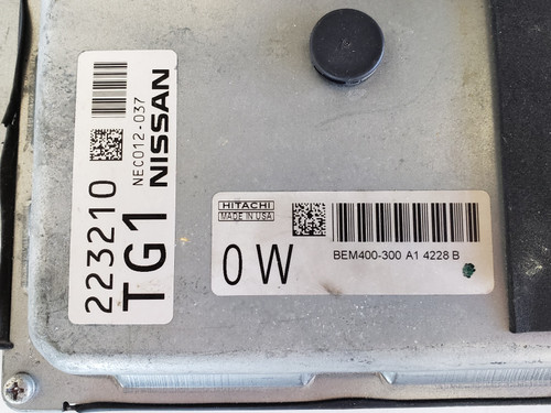 2013-2015 Altima NEC012-037 Computer Brain Engine Control ECU ECM EBX Module