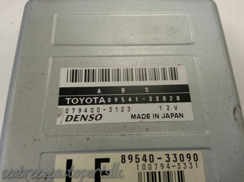 97 98 1997 1998 CAMRY ES300 ANTILOCK ANTI LOCK BRAKE SYSTEM CONTROL MODULE UNIT