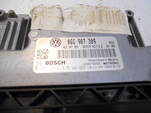 15 VOLKSWAGEN 06G 907 309  COMPUTER BRAIN ENGINE CONTROL ECU ECM MODULE K5461