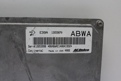 14 15 Cadillac CTS 12653998 Computer Brain Engine Control ECU ECM EBX Module