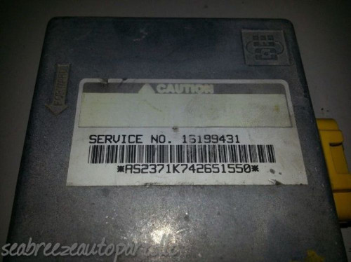 95 96 LUMINA MONTE CARLO SUPPLEMENTAL SAFETY RESTRAINT SYSTEM MODULE 16199431