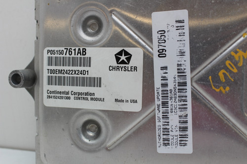 user_25eb376eページ 13 Dodge Avenger P05150761AB Computer Brain Engine Control