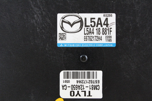 2013 Mazda 6 L5A4 18 881F Computer Brain Engine Control ECU ECM EBX Module
