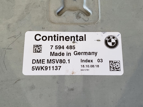2008-2010 Bmw 328i 7 594 485 Computer Brain Engine Control ECU ECM EBX Module