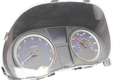 12 13 ACCENT SPEEDOMETER HEAD INSTRUMENT CLUSTER GAUGES PANEL 22,974 P1454