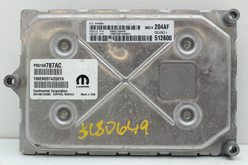 14 Dodge Charger P05150787AC Computer Brain Engine Control ECU ECM EBX Module