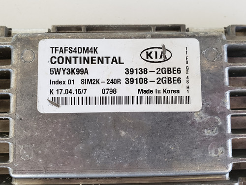 2014-2015 Optima 39108-2GBE6 Computer Brain Engine Control ECU ECM EBX Module