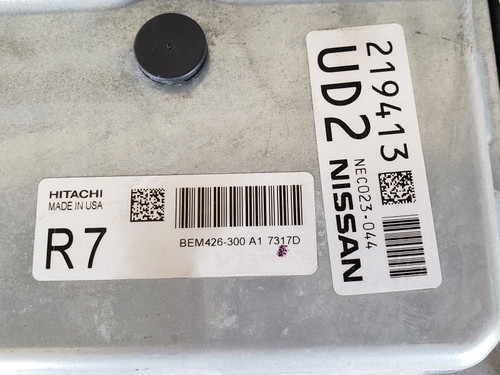 2017 Nissan Murano NEC023-044 Computer Brain Engine Control ECU ECM EBX Module
