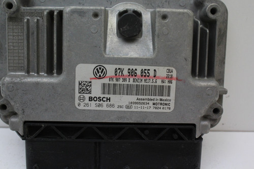 2012 Volkswagen Beetle 2.5L 07K 906 055 D Computer Engine Control ECU ECM Module