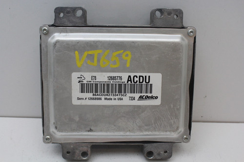 17 18 Chevrolet Express 2500 12668986 Computer Engine Control ECU ECM EBX Module