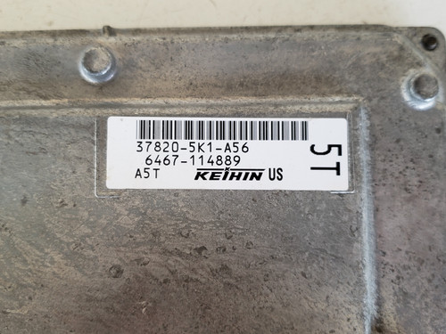 2014-2015 Accord 37820-5K1-A56 Computer Brain Engine Control ECU ECM EBX Module