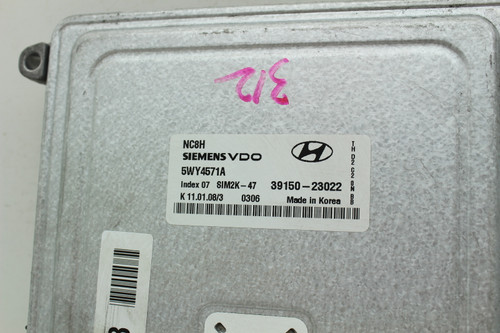 07-10 Hyundai Elantra 39150-23022 Computer Brain Engine Control ECU ECM Module